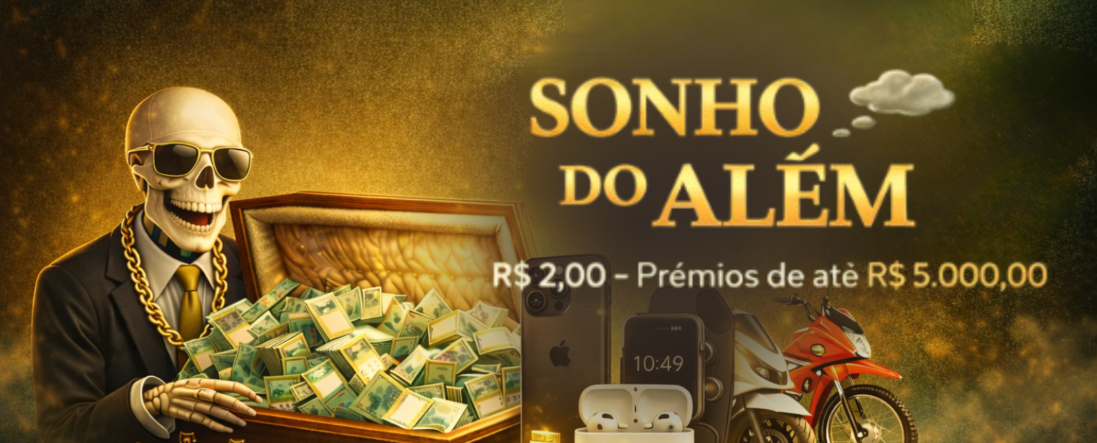 ⚰️ SONHO DO ALÉM 💭 - R$ 2,00 - PRÊMIOS DE ATÉ R$5.000,00 