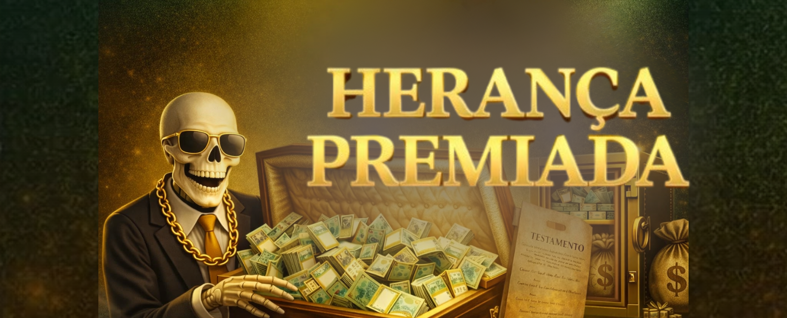 HERANÇA PREMIADA ⚰️💰 - R$10,00 - PRÊMIOS DE ATÉ R$20.000,00